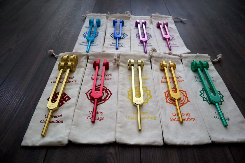 18pc Secret Solfeggio and Chakra - Professionally Tuned .25 - Activator, 18pc Holder - Black Walnut, Ambrosia Maple, White Oak