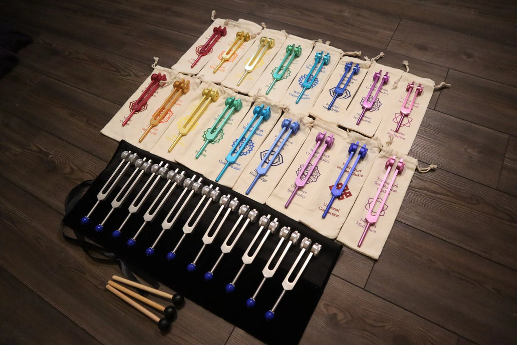28pc Solfeggio, Chakra, and Planetary Tuning Fork Kit - Professionally Tuned .25 - Astrology, Planetary Influences, Solfeggio, Chakras
