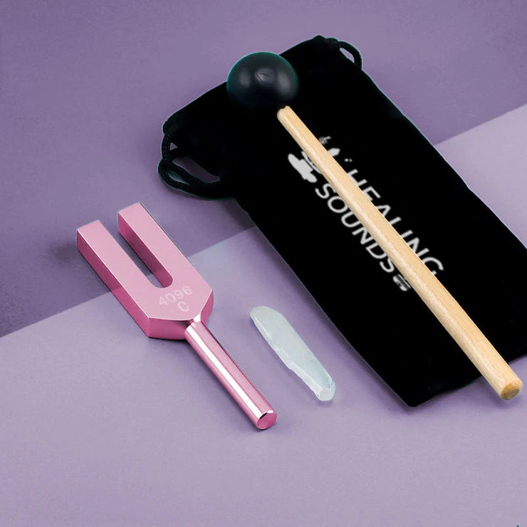 4096 Hz Tuning Fork with Crystal - Earth Crystal Tuner