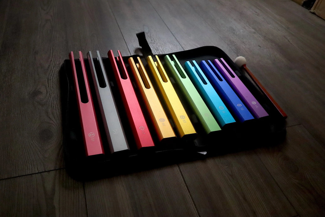 RV Medics' Solfeggio Tubes - 9 Solfeggio Frequencies for Chakra Balance and Alignment - Yoga Class, Energy Work, Qi Gong, Meditation