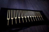 Chromatic Scale of The Perfect Fifth 13pc Tuning Fork Set - Professionally Tuned .25 Hz, Unweighted, Bio-field, Sound Vibration