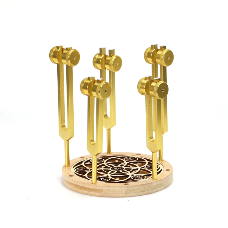 Chakra Tuning Fork Holder Stand - Capacity 10