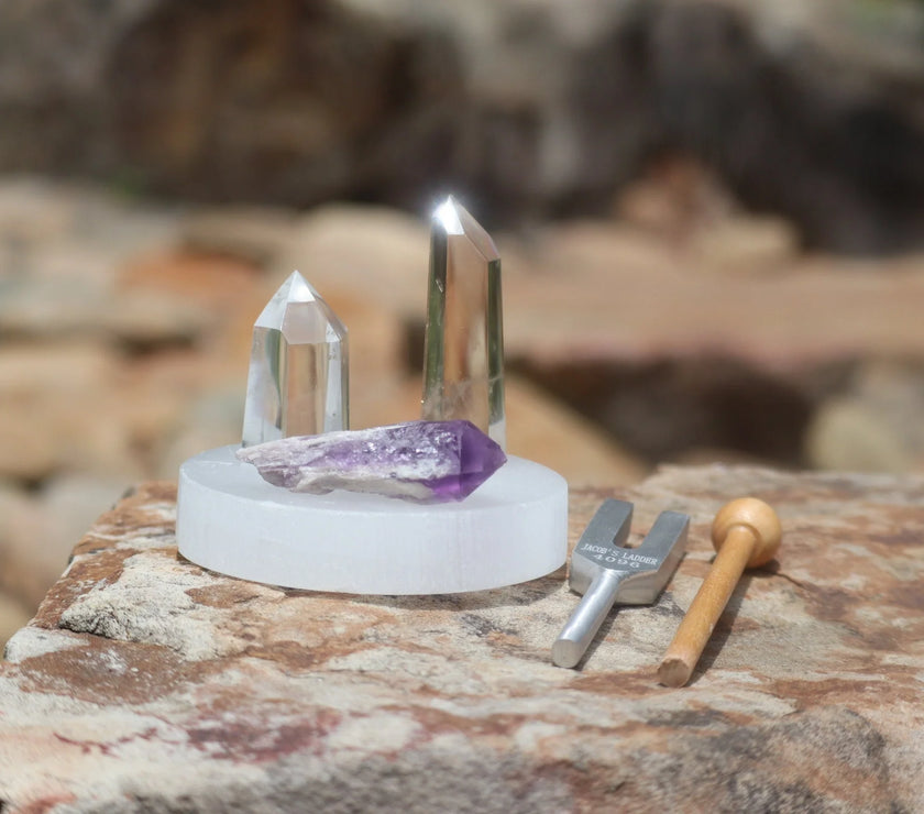Crystal Resonator 4096 Hz - Vibration Crystals - Professionally Tuned .25 Hz - Angel Tuner, Gemstone Points, Crystal Vibration Kit