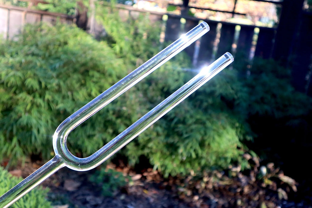 Heart Chakra Crystal Tuning Fork - 16mm - F-Note - Corresponds to the Heart Chakras - Carry Case - Crystal Vibration, Sound Vibration