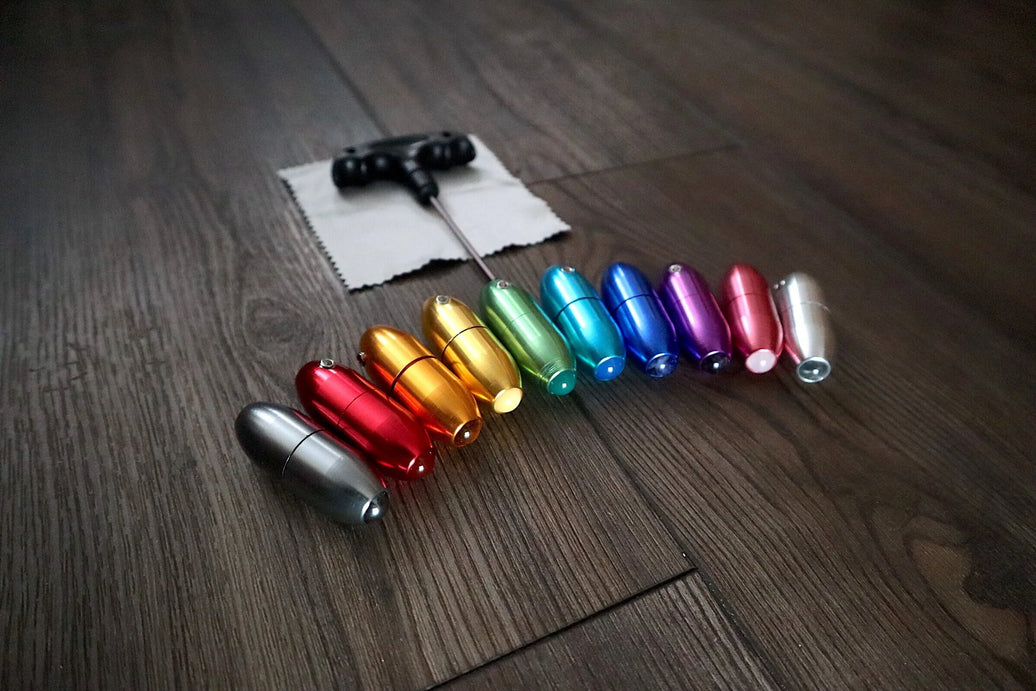 93.96hz Schumann with Attenuator Extender - Custom 10mm Crystal Attenuator Handle - Hematite, Black Onyx, Rose Quartz (Copy)