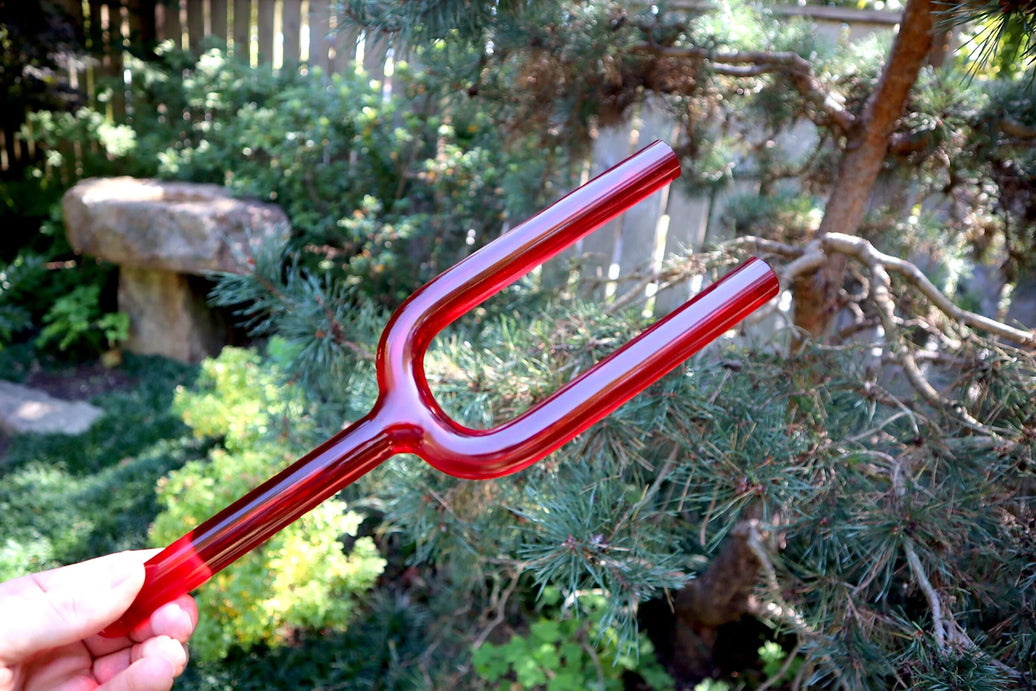 RV Medics' 528Hz Crystal Tuning Fork - C-Note, Purple Padded Carry Case, Crystal Vibration, Bio-field, Sound Vibration