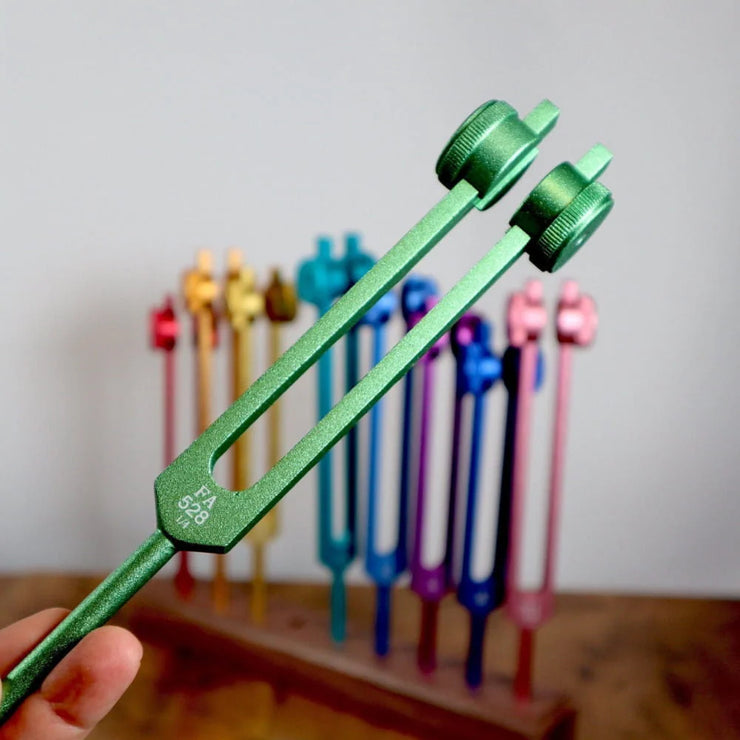 528 Hz Solfeggio Tuning Fork for Healing Therapy - Chakra Weighted Biofield
