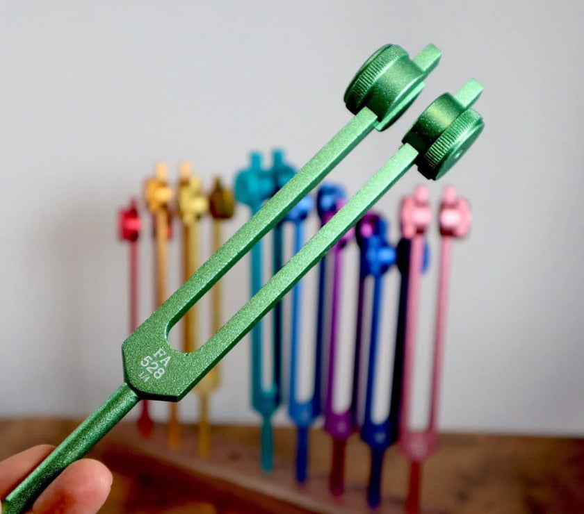 528 Hz Solfeggio Tuning Fork for Healing Therapy - Chakra Weighted Biofield