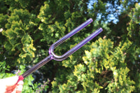 Crown Chakra Crystal Tuning Fork - 16mm - F-Note - Corresponds to the Heart Chakras - Carry Case - Crystal Vibration, Sound Vibration