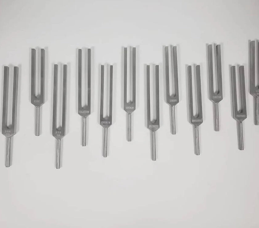 12 Mineral Nutrients Tuning Fork Set for Healing Therapy Save $140.00