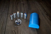 RV Medics' Professionally Tuned .25 9pc Chakra Silver Tuning Forks with 10pc Crystal Massage Attenuator Set - Biofield Tune (Copy)