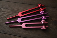 3pc Infinity Chakras Tuning Fork Set - Root, Heart, Crown Chakras, Weighted, Meditation, Regeneration, Sound Baths, Bio-field Therapy (Copy)