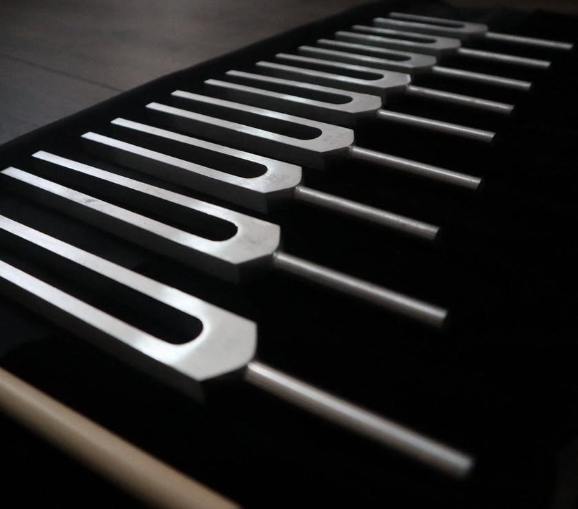 9pc Unweighted Set Of All 9 Solfeggio Frequencies - Silver, Bio-field, Sound Vibration
