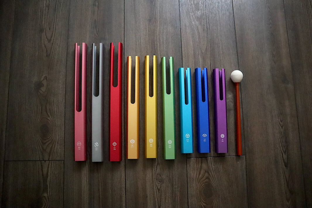 RV Medics' Solfeggio Tubes - 9 Solfeggio Frequencies for Chakra Balance and Alignment - Yoga Class, Energy Work, Qi Gong, Meditation