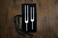 Golden Ratio (Phi) Tuning Fork Set - Professionally Tuned .25 Hz - D 288 Hz, A# 468 Hz, Unweighted, Bio-field, Sound Vibration, Bag