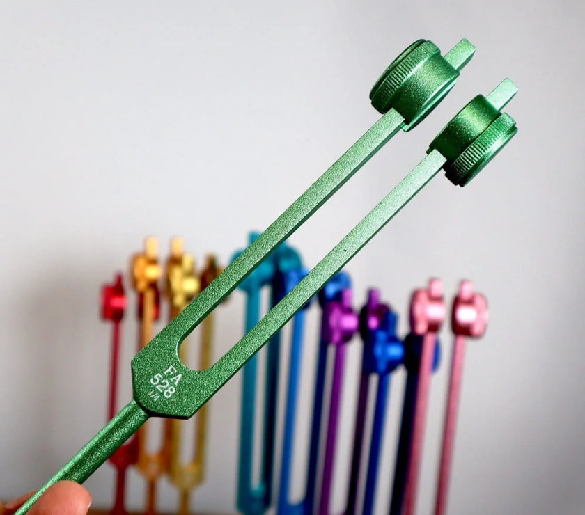 528 Hz Solfeggio Tuning Fork for Healing Therapy - Chakra Weighted Biofield