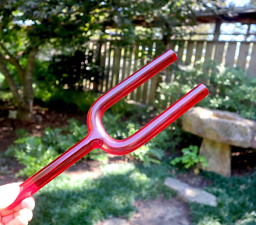 RV Medics' 528Hz Crystal Tuning Fork - C-Note, Purple Padded Carry Case, Crystal Vibration, Bio-field, Sound Vibration