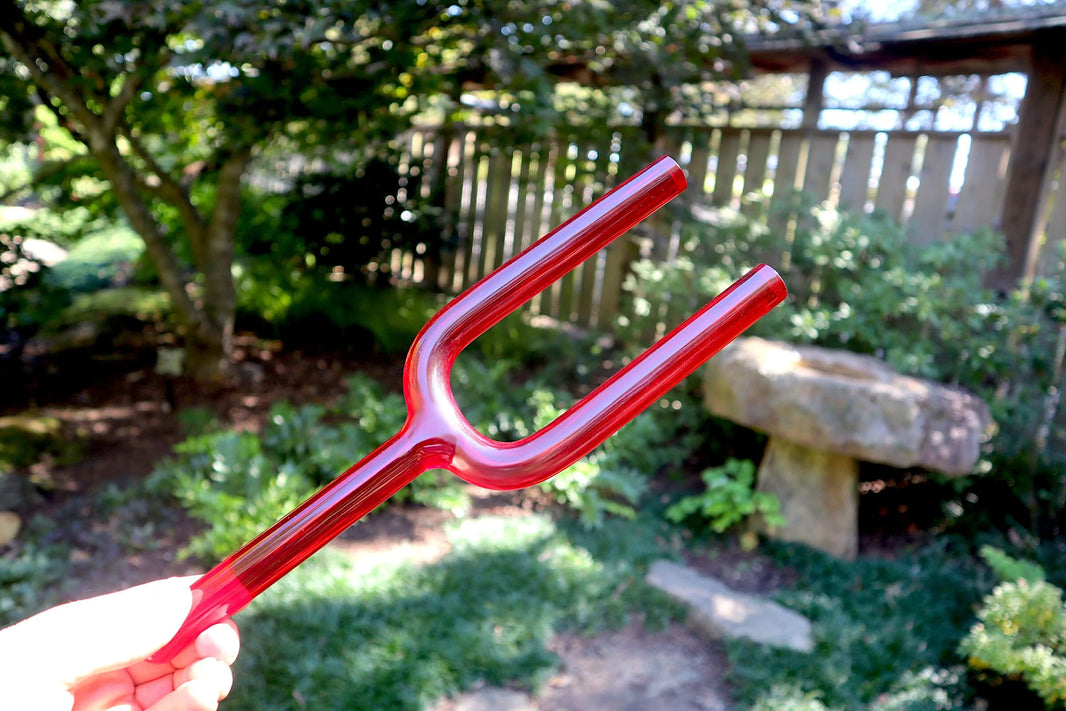 RV Medics' 528Hz Crystal Tuning Fork - C-Note, Purple Padded Carry Case, Crystal Vibration, Bio-field, Sound Vibration