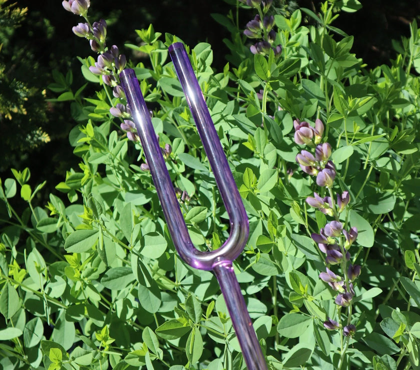 Crown Chakra Crystal Tuning Fork - 16mm - F-Note - Corresponds to the Heart Chakras - Carry Case - Crystal Vibration, Sound Vibration