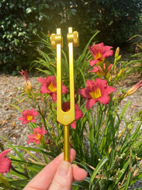 Solfeggio 174 Hz Tuning Fork - Carry Bag and Striker, Sound Vibration, Energy Vibration - Attenuator Handle Extender with 10mm Crystal