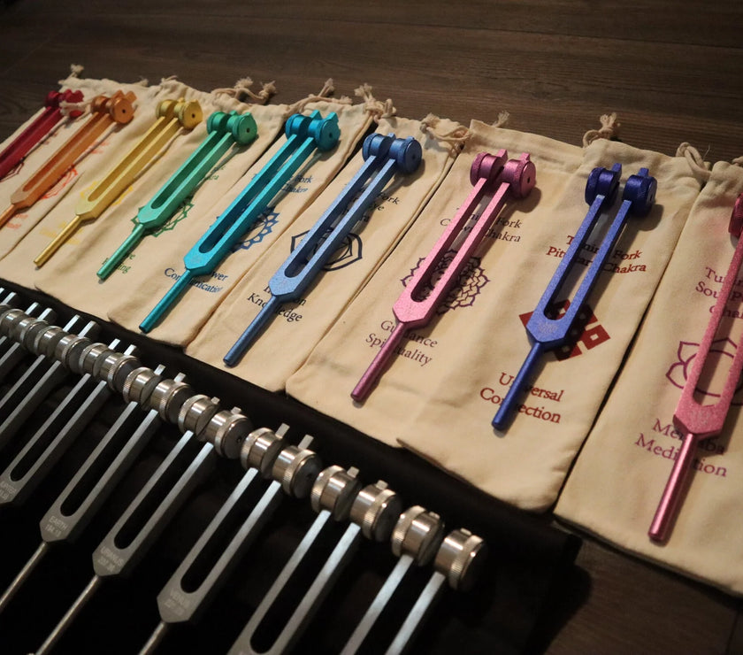 20pc Solfeggio and Planetary Tuning Fork Bundle - Professionally Tuned .25 - Astrology, Solfeggio, Sound Vibration, Bio-field