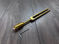 RV Medics' Unweighted Earth Star 68.05 Hz Tuning Fork - Vibration, Grounding, Biofield - Attenuator Handle Extender with 10mm Crystal