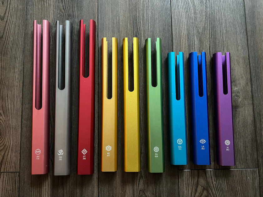 RV Medics' Solfeggio Tubes - 9 Solfeggio Frequencies for Chakra Balance and Alignment - Yoga Class, Energy Work, Qi Gong, Meditation