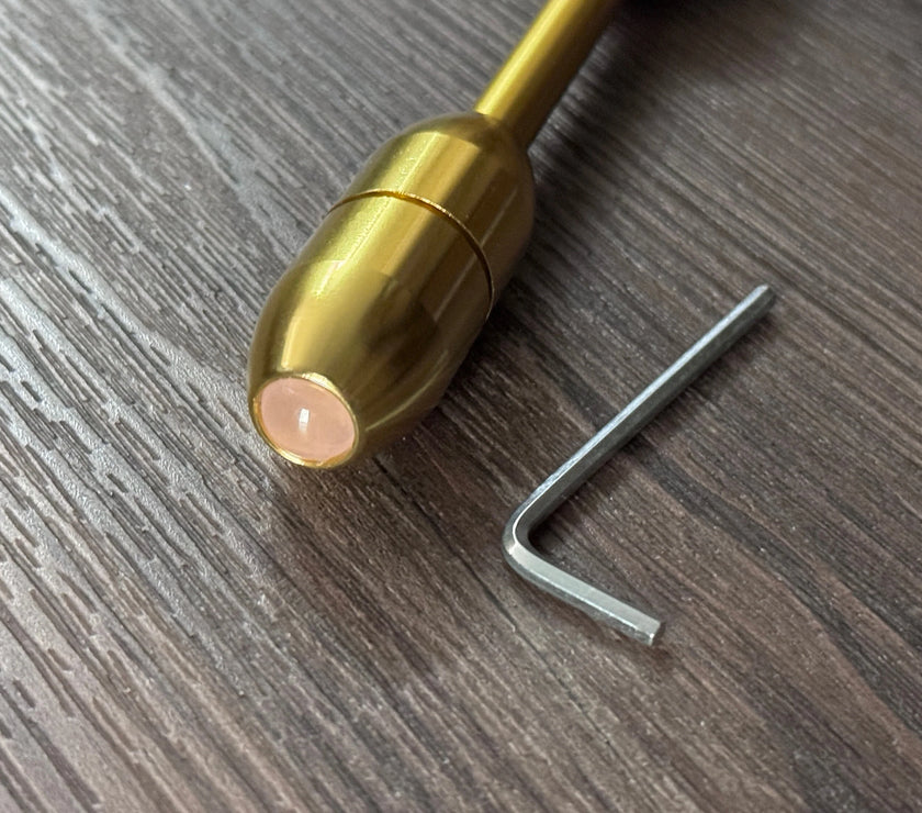 174 Hz Tuning Fork - Carry Bag and Striker, Sound Vibration, Energy Vibration - Attenuator Handle Extender with 10mm Crystal - Biofield