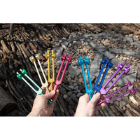 8pc Chakra Healing Tuning Fork Set with Stand & Activator