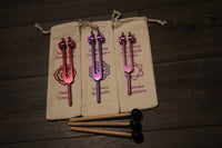 3pc Infinity Chakras Tuning Fork Set - Root, Heart, Crown Chakras, Weighted, Meditation, Regeneration, Sound Baths, Bio-field Therapy (Copy)