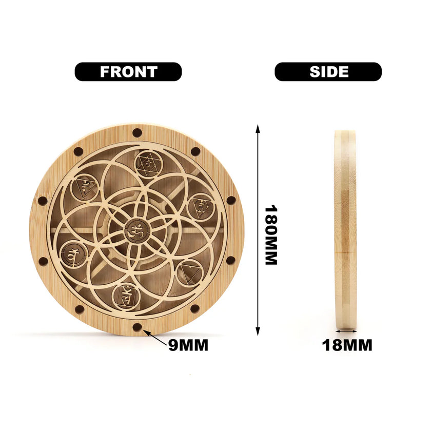 Chakra Tuning Fork Holder Stand - Capacity 10