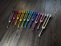 RV Medics' 10pc Attenuator Multicolor Bead Attachment Set for Tuning Forks - Massage, Acupressure, Sound Vibration