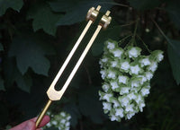 Schumann 93.96 Hz Tuning Fork - Schumann Resonance - Sound Vibration, Energy Vibration - Attenuator Handle Extender with 10mm Crystal