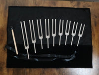 9pc Unweighted Set Of All 9 Solfeggio Frequencies - Silver, Bio-field, Sound Vibration