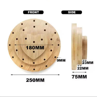Tuning Fork Stand Holder 14 Capacity - Heart Shape