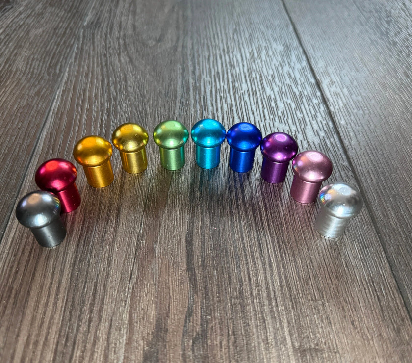 RV Medics' 10pc Attenuator Multicolor Bead Attachment Set for Tuning Forks - Massage, Acupressure, Sound Vibration