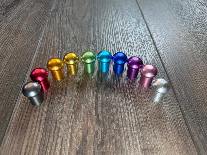 RV Medics' 10pc Attenuator Multicolor Bead Attachment Set for Tuning Forks - Massage, Acupressure, Sound Vibration