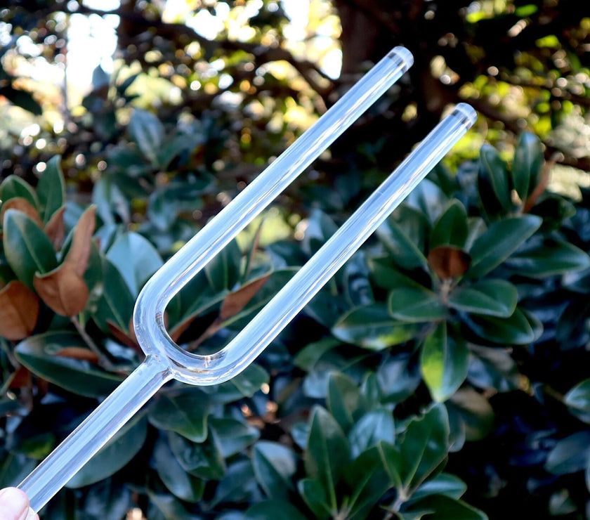 Heart Chakra Crystal Tuning Fork - 16mm - F-Note - Corresponds to the Heart Chakras - Carry Case - Crystal Vibration, Sound Vibration