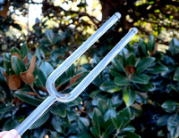 Heart Chakra Crystal Tuning Fork - 16mm - F-Note - Corresponds to the Heart Chakras - Carry Case - Crystal Vibration, Sound Vibration