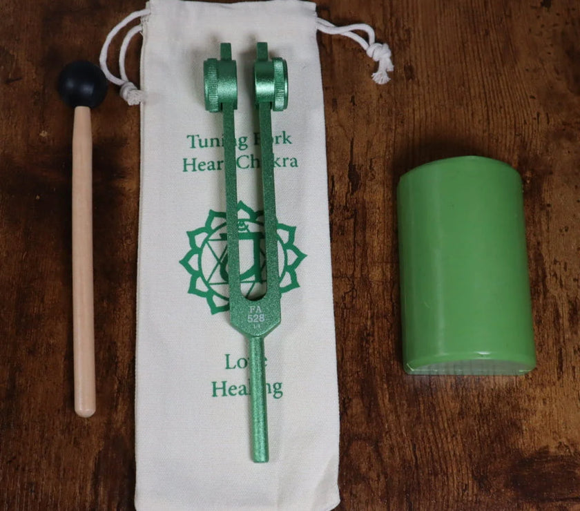 528 Hz Solfeggio Tuning Fork for Healing Therapy - Chakra Weighted Biofield
