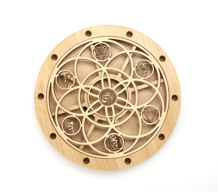 Chakra Tuning Fork Holder Stand - Capacity 10