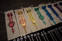 24pc Human Biology And Solfeggio Tuning Forks - Professionally Tuned .25 - Bio-field, Sound Vibration, Vibration