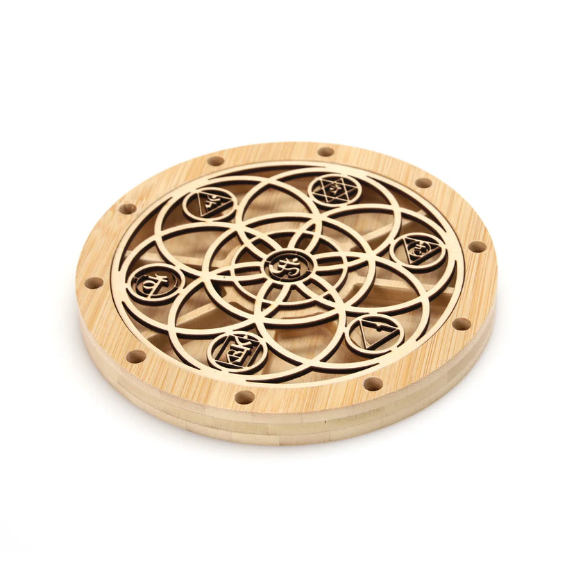 Chakra Tuning Fork Holder Stand - Capacity 10