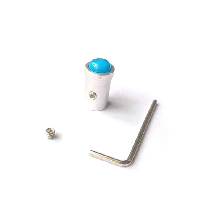 12 mm Silver Gemstone Tuning Fork Vibration Feet