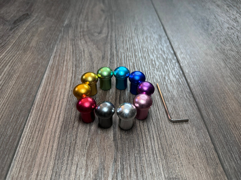 RV Medics' 10pc Attenuator Multicolor Bead Attachment Set for Tuning Forks - Massage, Acupressure, Sound Vibration
