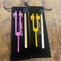 Merkaba Soul Purpose Gold Solfeggio Tuning Fork Set - 272.2 Hz + 528 Hz