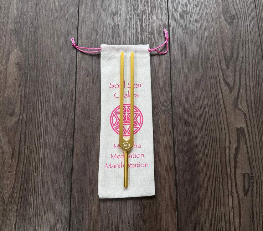 174 Hz Solfeggio Unweighted Tuning Fork For Vibration - Attenuator Extender - Massage, Acupressure, Sound Vibration