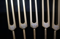 7pc Chakra Tuning Fork Set - Professionally Tuned .25 Hz - Unweighted, Root, Sacral, Solar Plexus, Heart, Throat, Third Eye, Crown Chakras