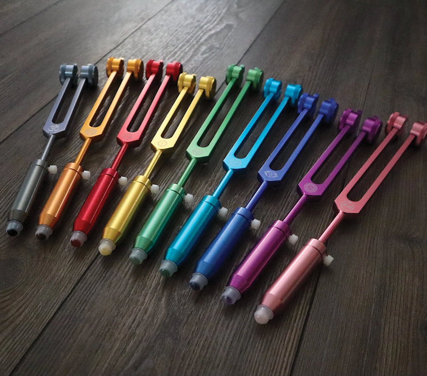 Handle Extensions for Tuning Forks - Essential Oil Application with Gemstones - Acupressure, Aromatherapy, Sound Healing