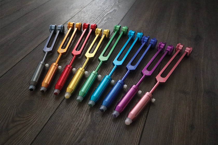 Handle Extensions for Tuning Forks - Essential Oil Application with Gemstones - Acupressure, Aromatherapy, Sound Healing